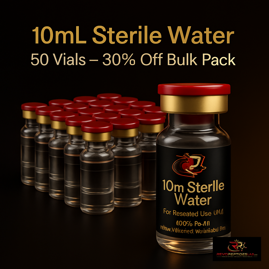 10mL Sterile Water 50 Vials – 30% Off Bulk Pack - Revo Peptide