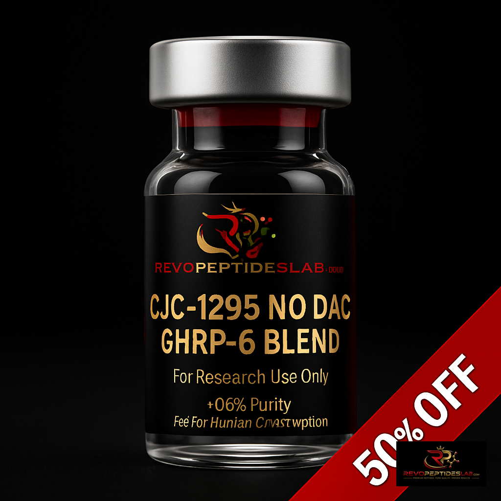 CJC-1295 NO DAC and GHRP-6 BLEND – 100 VIALS AT 50 PERCENT OFF - Revo Peptide