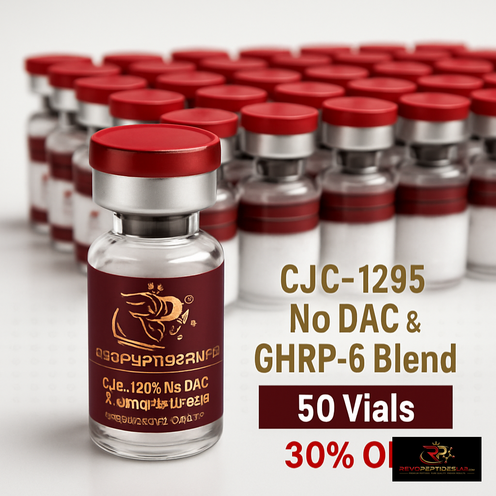 CJC-1295 No DAC & GHRP-6 Blend – 50 Vials at 30% Off - Revo Peptide